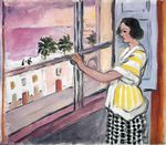 Young Woman at the Window, Sunset 1921